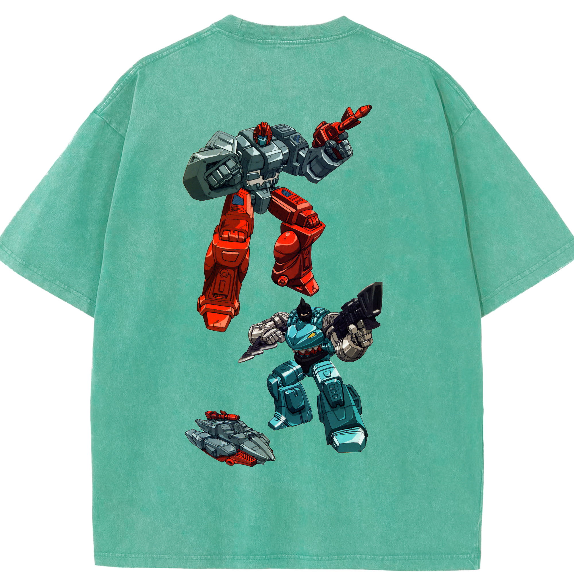 （画像用）  綿100% ヴィンテージ風 半袖Tシャツ（背面プリント）